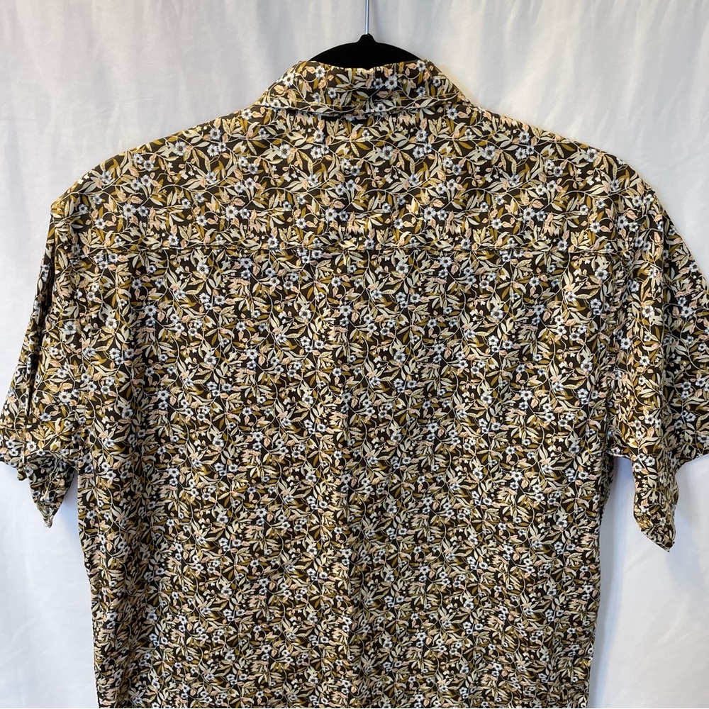 Firstribe‎ Surf Culture Large Short Sleeve Button Up Shirt Floral Artsy Bold - Picture 13 of 15
